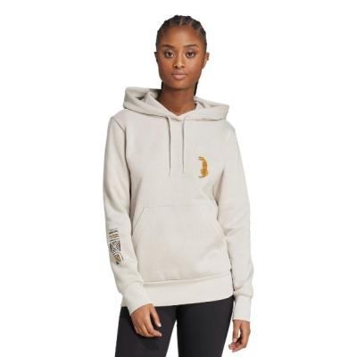 【希少カラー】adidas フルジップパーカー ベージュ×ブラウン Lサイズ アディダス(adidas) スウェットジャケット ワーディング フルジップ