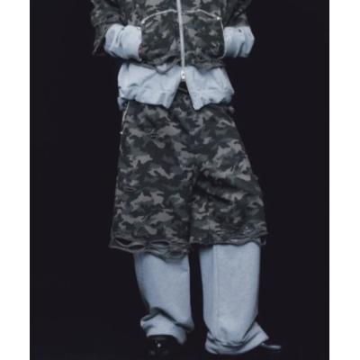 neith. Layered Crush Sweat Pants パンツ Layered Crush Sweat Pants(Camo×Gray) – neith.onlinestore