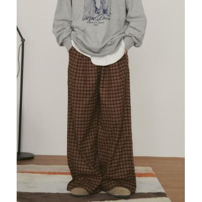 ギンガムチェック ワイドパンツのおすすめ人気商品一覧 通販 - Yahoo