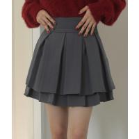 スカート WEGO/「25年秋冬新作」ハイウエスト2段プリーツスカパン | ZOZOTOWN Yahoo!店