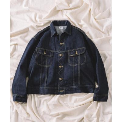 Lee 濃色ブルー Gジャン デニムジャケット　XL 80s USA製 Lee 濃紺 ヴィンテージ デニムジャケット 44 L XL