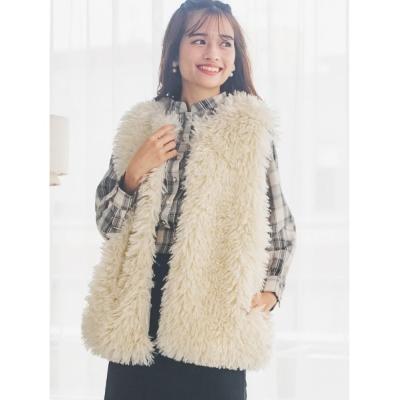 プードルファーベスト（レディースファッション） | ファッション の