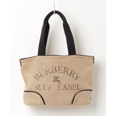 美品 希少 バーバリーブルーレーベル デニム トート ハンドバッグ ロゴ