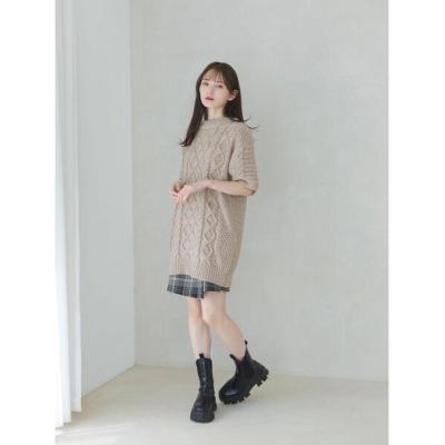 ケーブル編みニットワンピースのおすすめ人気商品一覧 通販 - Yahoo