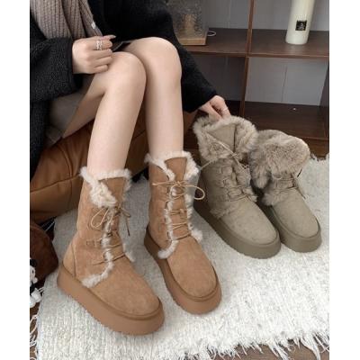 希少美品】UGG アグ 裏ボア レースアップ ムートンコンバット