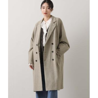 『極美品』バーバリー ロンドン 羊毛/アンゴラ　ロングコート 13 XL グレー 中古・古着通販】BURBERRY LONDON (バーバリーロンドン) ロング