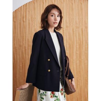 milaowen ネイビー ダブルブレスト テーラードジャケット ダブルブレストジャケット(ネイビー) 紺ブレ | もりのがっこう公式