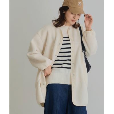 ボアノーカラーコート（レディースノーカラーコート）｜コート