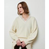 ニット セーター レースドッキングプルオーバー レディース | ZOZOTOWN Yahoo!店