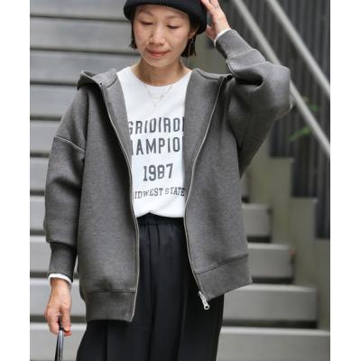 美品　relume ノーカラージャケット グレー 360°キレイ 2Wayストレッチノーカラージャケット グレー セットアップ