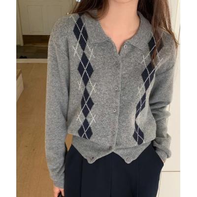 アーガイル カーディガン レディースのおすすめ人気商品一覧 通販