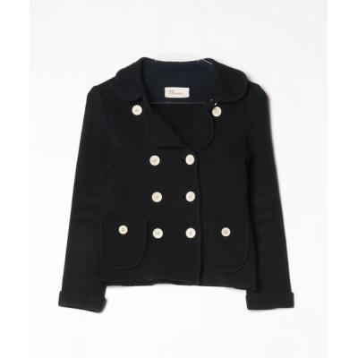 週末価格★今期★Manna マンナ　ニットジャケット★黒 セール】MANYMENMANYMINDS 起毛ハンドステッチニットジャケット