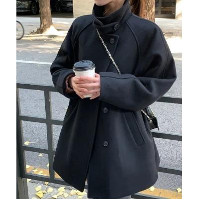 スタンドカラーコート レディース（色：ブルー系）のおすすめ人気商品 