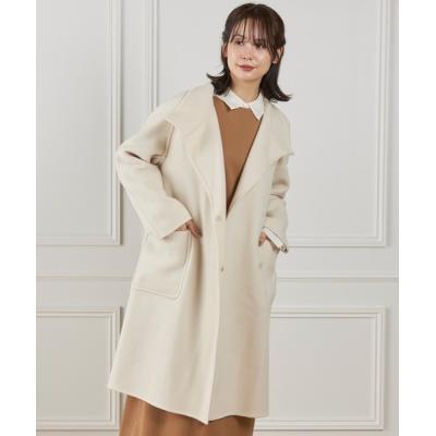 INED レディースノーカラーコート｜コート、ジャケット｜ファッション