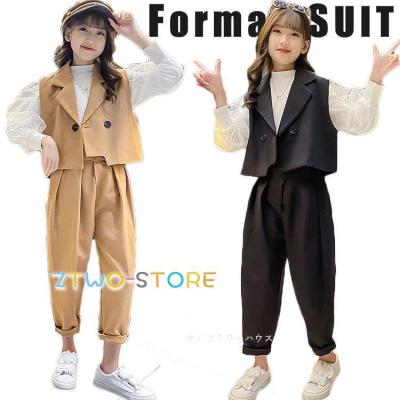 卒業式　女の子　パンツスーツ　セットアップ　160 楽天市場】卒業式 パンツスーツ 女の子 160（キッズサイズ（cm