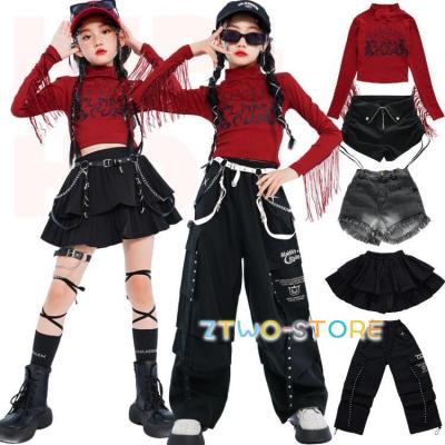 ダンス衣装 セットアップ 赤黒（社交ダンス レッスンウエア）｜社交