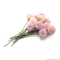 造花 16本セット インテリア アレンジ DIY 花束 ブーケ ピンク