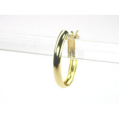 K18 甲丸 フープ ピアス 2.5×15 片方 のみ 新品 ケース 保証書付