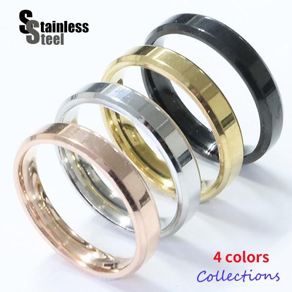 指輪 レディース ステンレス リング (13) 金色 銀色 ピンクゴールド 黒色 10号 から 25...