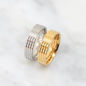 ステンレス リング (365) ライン 選択可 銀色 金色 サージカルステンレス  指輪 レディース メンズ おしゃれ シルバー ゴールド
