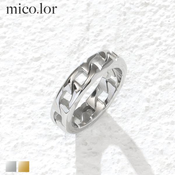 半額セール 指輪 レディース ステンレス リング (387) チェーン 選択可 銀色 金色 サージカ...