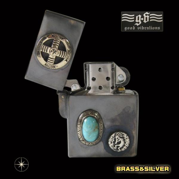 good vibrations(GV)ZIPPOライター メディスンホイール ターコイズ メイン シ...