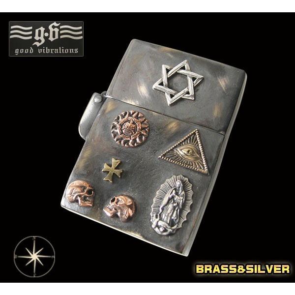 (GV)ZIPPOライター チカーノ系 メイン 六芒星 スカル マリア プロビデンス 十字架 太陽神