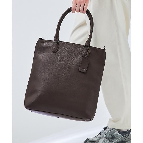 【WEB別注】シボレザー 縦型 2WAY トートバッグ / 15.0インチPC対