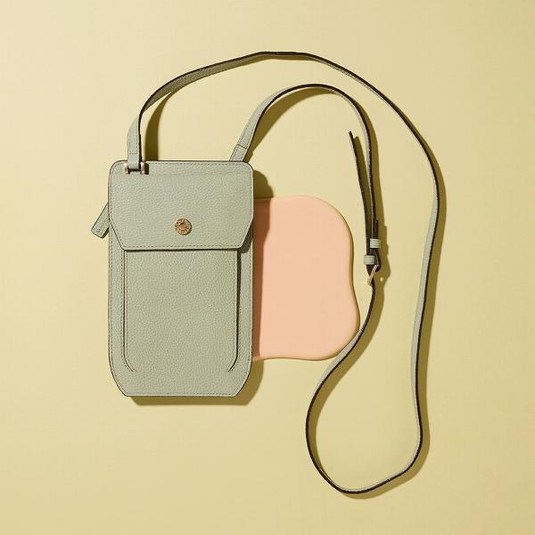 バイカラー レザー モバイルポシェット LEAN リーン
