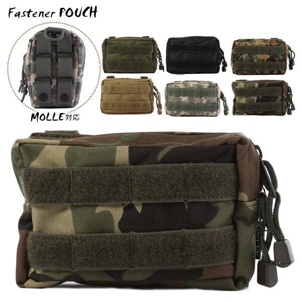 MOLLE ポーチ スマホ ウエストポーチ 定番 ベルト通し ミリタリー メンズ ウエストバッグ ポ