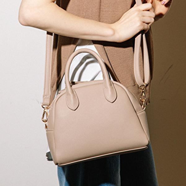 【美人百花 1月号掲載】カシュカシュ  WEB限定2wayラウンドミニボストンバッグ 別注アイテム