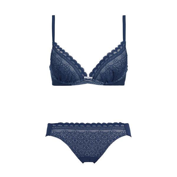 夢みるブラ ノンワイヤー ブラ＆ショーツセット 1260 デイジーシャワー  A-Dカップ