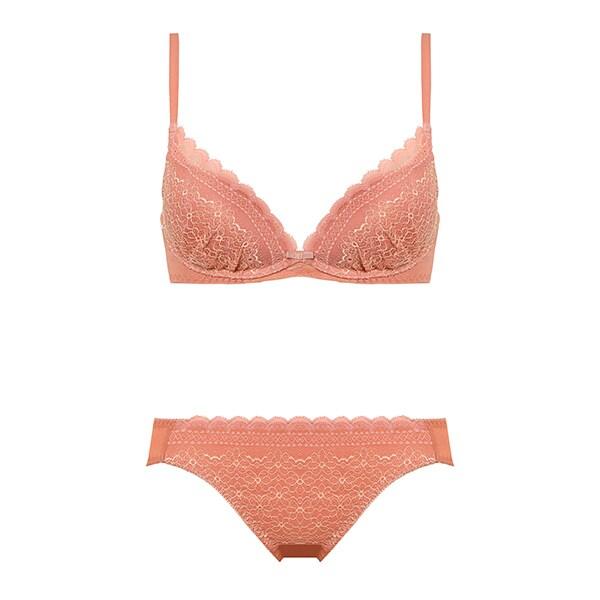 夢みるブラ ノンワイヤー ブラ＆ショーツセット 1260 デイジーシャワー E-Fカップ