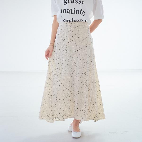 ドットロングスカート