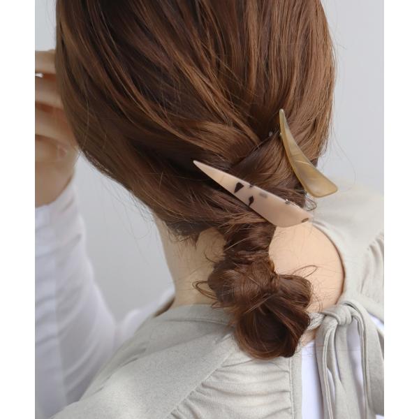 マーブルカラーのシャープヘアピン