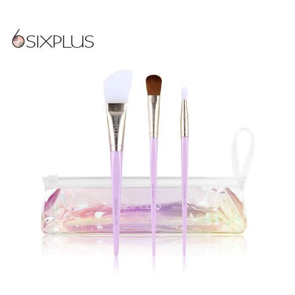 SIXPLUS スキンケアブラシ 3本セット-Naturalシリーズ