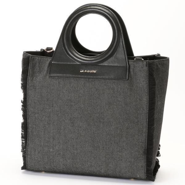 フリンジデニムバッグ Mサイズ