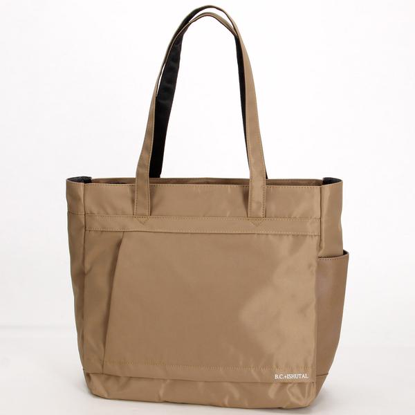 軽量撥水ミニマルデザイン横型トートバッグ