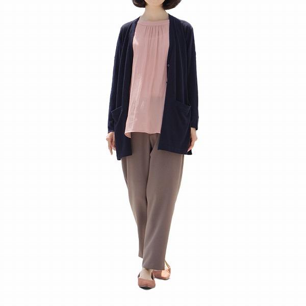 【大きいサイズ】ラメ混　カーディガン