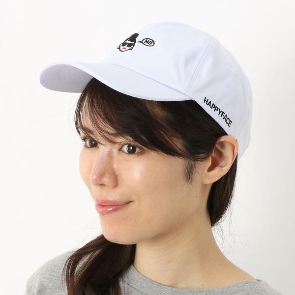 【HAPPY FACE】C.ツイルウォッシャブルCAP(6色展開/ポケッタブル/手洗い/通期)