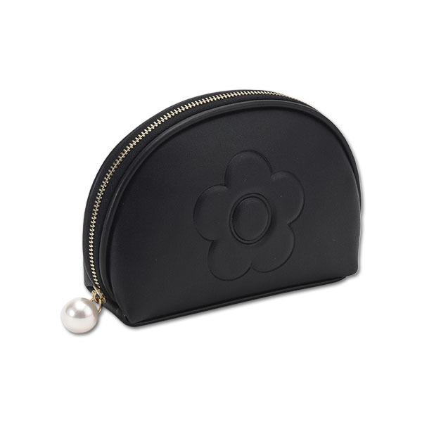 エンボスデイジーパール ラウンドポーチ