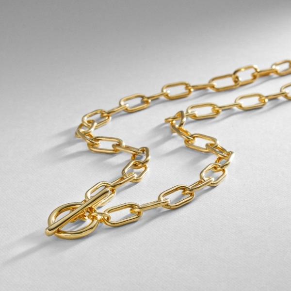 シルバー リンクチェーン ショートマンテルネックレス GP