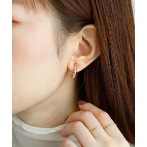 オーバルラインフープイヤリング｜マルイ(丸井)Yahoo!店