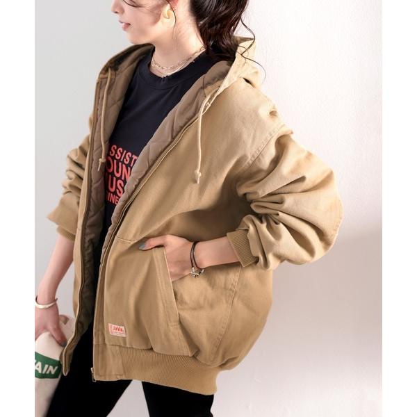 《JaVa ジャバ別注》ラフスタイルを楽しむ。キルティングコットンフード付きブルゾン