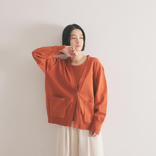 《アンサンブル対応》フォルムニットカーデ