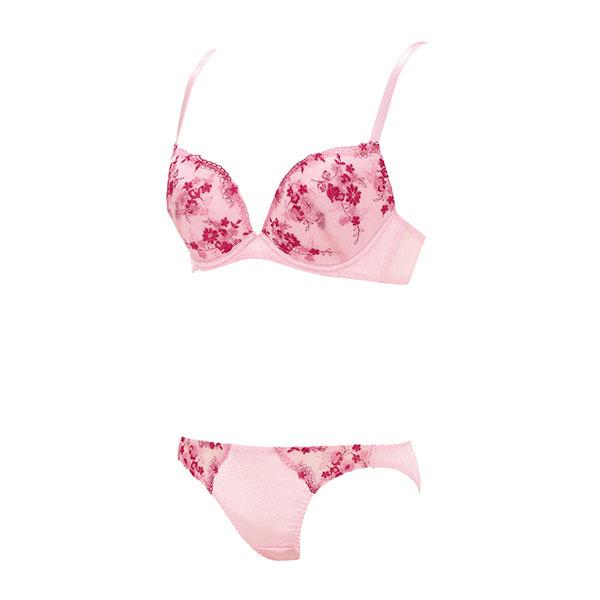 エントリーコレクション 寄せブラ＆ショーツセット 275 プリティブーケ Eカップ