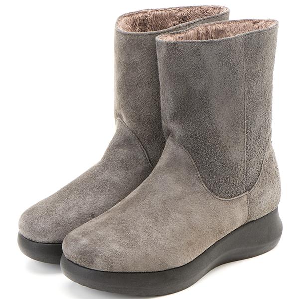 屈曲ソール厚底ショートブーツ