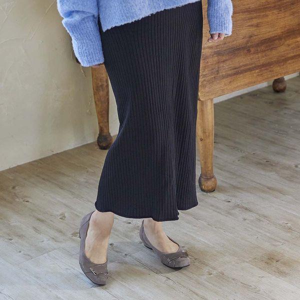 【レイン対応】ベルト巻きスクエアトゥパンプス