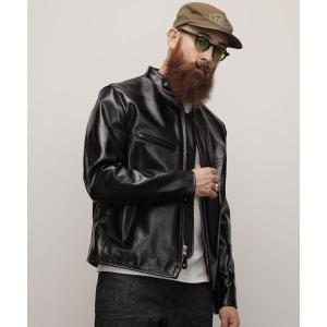Schott◇HORSE LEATHER 641XX/シングルライダースジャケット/34/馬革