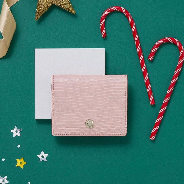 【TOPKAPI】 イタリアンレザー リザード型押し 二つ折り 財布 LUCIA ルチア